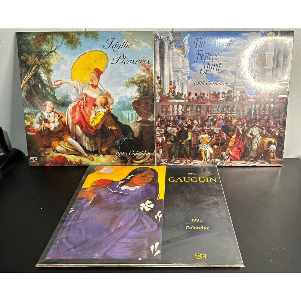 new sealed 1995 calendars - Graphique De France - Printed In Belgium (lot of 3)